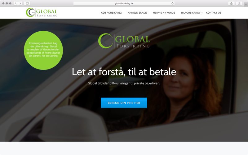 Global Forsikring Screenshot